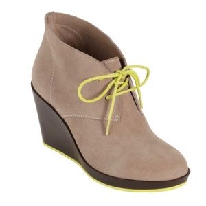 Cole Haan Air Britt Wedge Chukka Suede - Size 6